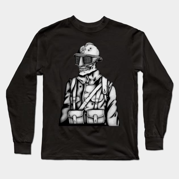 French Soldier Of The Great War Long Sleeve T-Shirt by JupiterVII1